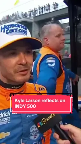 “I would definitely love to be back next year.” Kyle Larson reflects on his performance in his first Indy 500. #kylelarson #Indy500 #nascar #race 