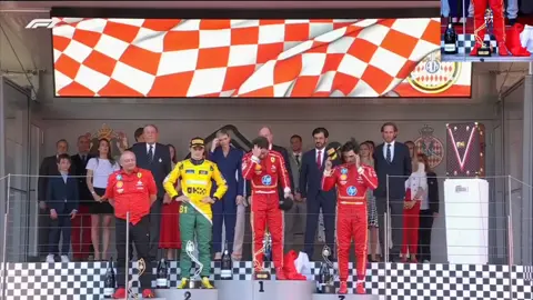 CHARLES LECLERC WINS MONACO GRAND PRIX 2024 PODIUM. #f1 #charlesleclerc #ferrari #scuderiaferrari #schumacher #leclerc #f1monaco #leclerc16 