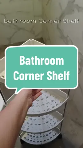 Maganda sa banyo. Mura lang. Aesthetic na ❤️. #Bathroom #bathroommakeover #organizer #shelf #bathroomcornershelf 