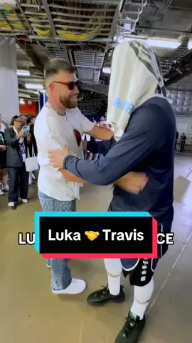 Travis and Luka linked up postgame 🤝 #NBA #nbahighlights #playoffs 
