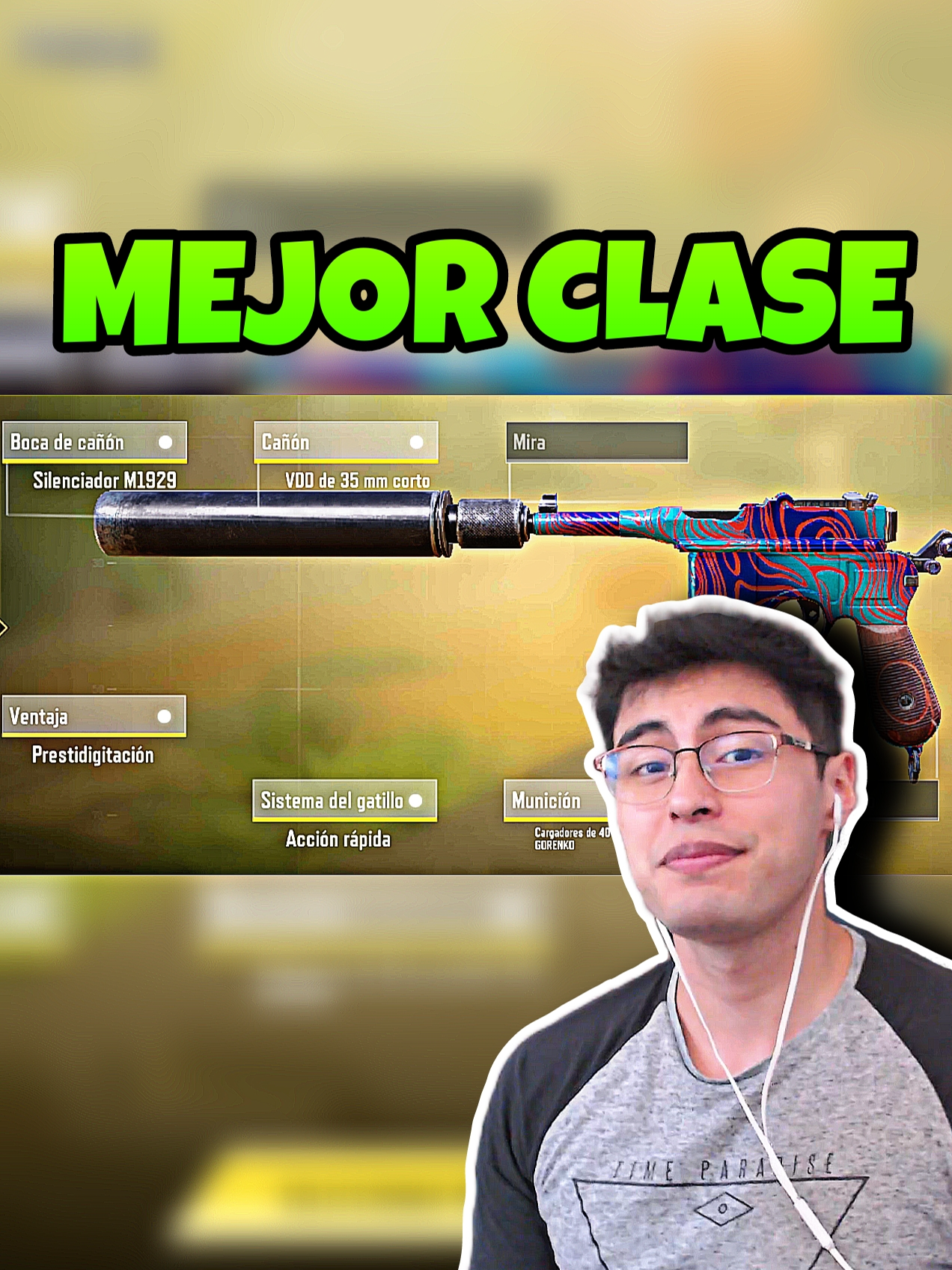 la mejor clase para la pistola ametralladora :) (a una mano :v) #codm #clasescodm #pistolaametralladoracodm