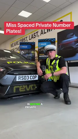 Miss Spaced Private Number Plates! #police #numberplates #roadsafety #carmods 