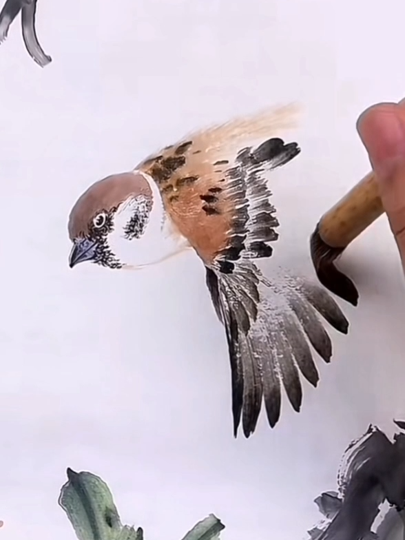#chinesepainting #inkpainting #sparrow #brushpainting #Chineseart #國畫 #水墨畫 #山水畫 #花鳥 #freehandpainting #chineseartist #郭丙端书画 #newyear #2024 #Paintingtutorial #paintingcourse