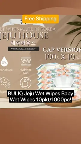 # jeju Baby Wet Wipes  # 10 pack 1000 pcs # tiktokshop # tinitiny 