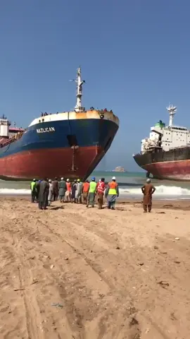 The last ship horn 📢. Top 3 ship beaching #ship #vessel #beaching #last #end #breakingyard #CapCut 