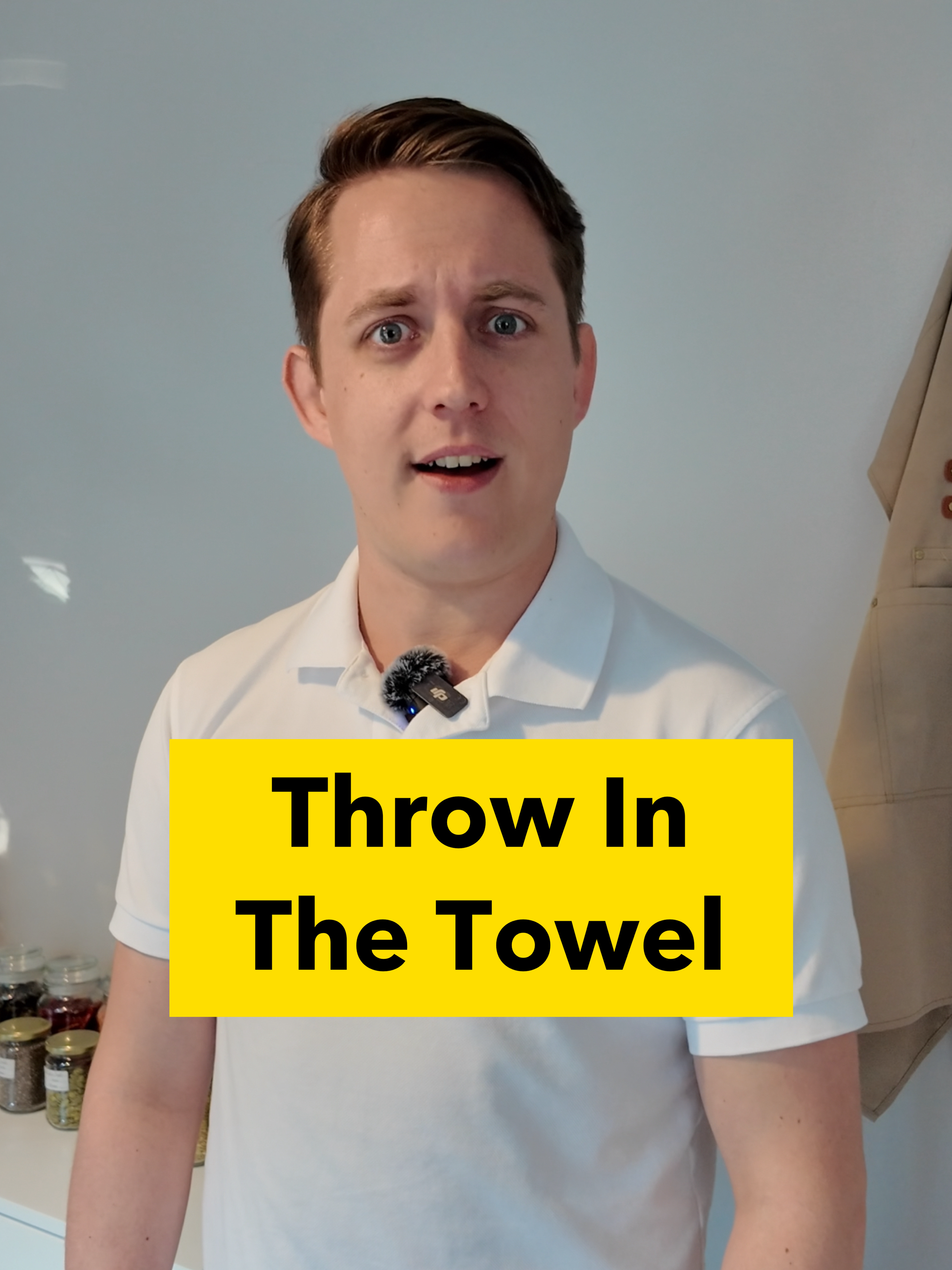 Throw In The Towel #towel #english #englishlessons