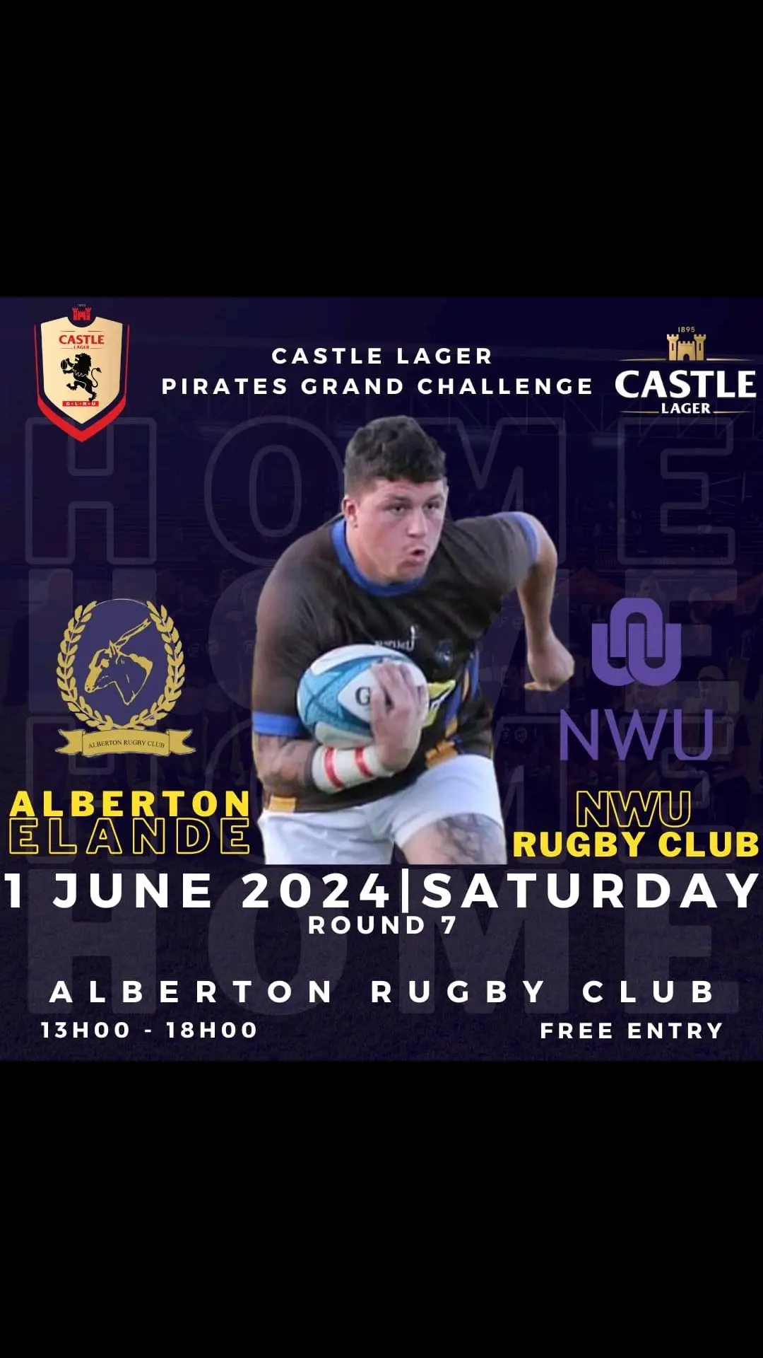 After our bye week, Alberton  Rugby Club will host Pukke this weekend.  It promises to be another classic in the Castle Lager Pirates Grand Challenge. Don't miss it. See you Saturday.  #ELANDE#2024 #CastleLagerPiratesGrandChallenge🏆🏉