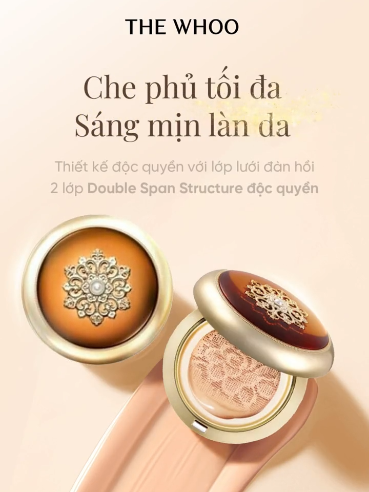 CHEONGIDAN RADIANT ESSENCE CUSHION - CHE PHỦ TỐI ĐA, CHỐNG LÃO HOÁ HIỆU QUẢ ✨ Mùa hè này, hãy để THE WHOO bật mí cho bạn cách để sở hữu lớp nền bền mịn, rạng ngời suốt ngày dài. Cheongidan Radiant Essence Cushion vừa có khả năng che phủ tối đa, vừa mang lại hiệu quả chống nắng và chống lão hoá vượt trội, giúp nàng sẵn sàng 