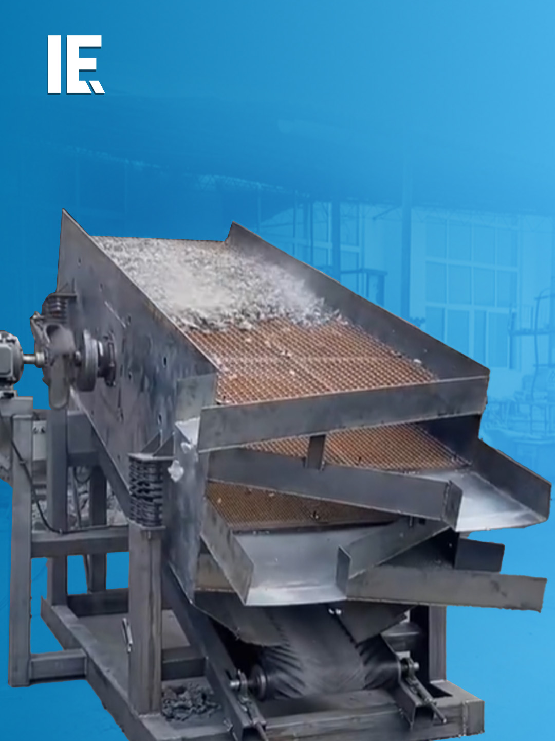 Separating stones from dust can be a long, laborious process. This vibrating screen machine acts like a giant, industrial sieve. The instant separation of the grades of stone saves time and effort. #separatingstones #dust #longprocess