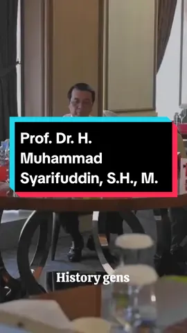 Yang Terhormat Prof. Dr. H. Muhammad Syarifuddin, S.H., M.H. (lahir 17 Oktober 1954) adalah seorang hakim Indonesia yang menjabat Ketua Mahkamah Agung Republik Indonesia periode 2020–2025. Ia menggantikan Muhammad Hatta Ali setelah memenangi proses pemilihan yang digelar pada tanggal 6 April 2020. Syarifuddin sebelumnya menjabat sebagai Wakil Ketua Mahkamah Agung (MA) Bidang Yudisial.  #HakimMuhammadSyarifuddin #ketuamahkamahagung 