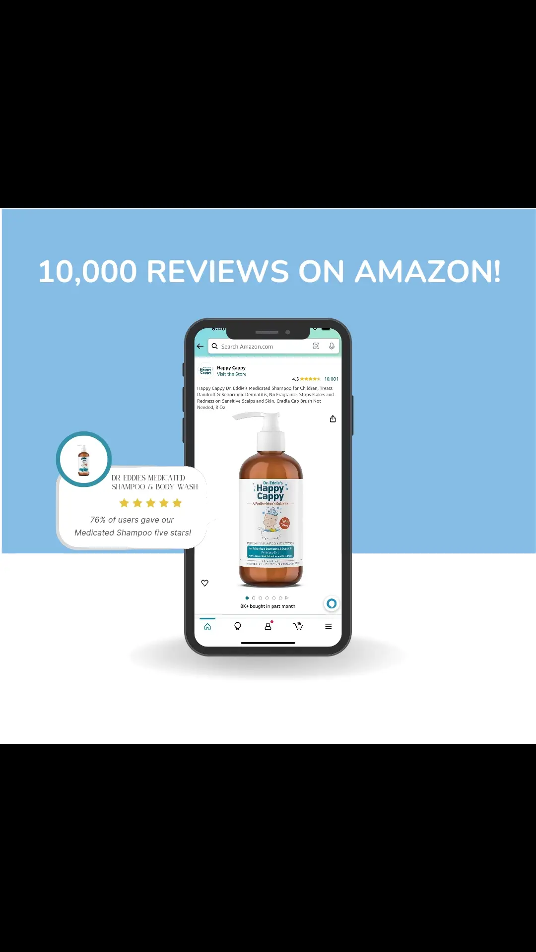 We are thrilled to announce that Dr. Eddie's Happy Cappy Medicated Shampoo has reached 10,000 reviews on Amazon! This milestone is a testament to the trust and support from our incredible community. We are immensely grateful to everyone who took the time to share their experiences and feedback. Your reviews help others discover the benefits of our product, and they inspire us to continue providing the best care possible for sensitive scalps. Thank you for being a part of our journey and for supporting Happy Cappy. #happycappymedicatedshampoo #cradlecapdoctor  #sensitiveskin #bathtime #momlife #babycareproducts #skincarebaby #babyproduct #newborn #crueltyfree #babyskincareproducts #cradlecapshampoo #flakes #drugstoreshampoo #amazonbabymusthaves #amazonkidsproducts #newmom #momlife #baby #newborn #motherhood #pregnancy #babygirl #parenting #postpartum #breastfeeding #pregnant #mom #babyboy #newbaby #newmomlife