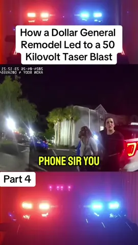 How a Dollar General Remodel Led to a 50 Kilovolt Taser Blast #cops #police #copsusa🚔🇺🇸 #policeofficer #foryou 