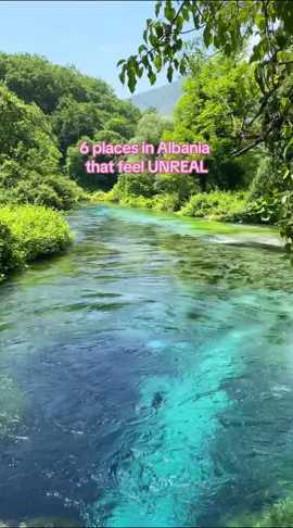 6 unreal places in Albania ✈️🏝️🇦🇱 1. Blue Eye of Sarandë  2. Aquarium Beach 3. Gjirokastër 4. Ksamil 5. Filikuri Beach 6. Berat #travelbucketlist #travelbucketlistideas #visitalbania #europedestinations 