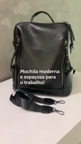Mochila moderna e super barata que eu achei na shopee!  #achadosshopee #shopee #mochilasbonitas #courofake #trabalho #acessoriosfemininos 