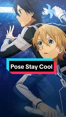 Sahabat Sejati, pose Stay Cool #kirito #eugeo #anime  #swordartonline #alicization #staycool #kirigayakazuto 