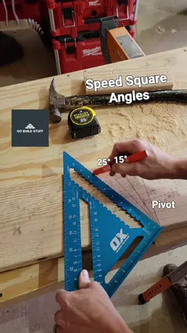 Mark angles with a speed square #speedsquare #angles #ox #gobuildstuff 
