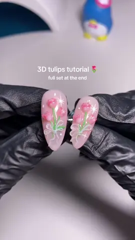 pls show my ig some love @katherineysmo 🥹 All products used are on my amzn sf 🔗 in bio #nailart #tulipnails #nailtutorial #3dnails #pressonnails #springnails #flowernails #siliconemold 
