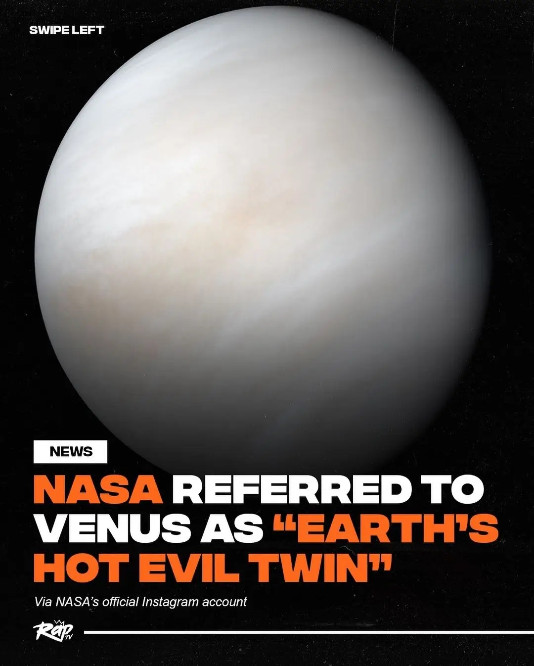 Fans react to #NASA calling Venus “Earth’s hot evil twin”‼️😂 Thoughts⁉️ #RapTV 