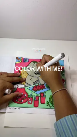 another CUTE page! 🥹🍉🧊 @Berrie Coloring 🍓✏️ #colorwithme #coloring #color #coloringbook #coloringpage #berriecoloring 