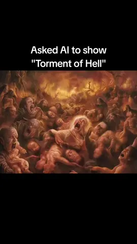 Asked AI to show torment of hell #ai #hell #islam #Quran #christian #Christianity #Muslim #Bible #faith #religious #realscarytok 