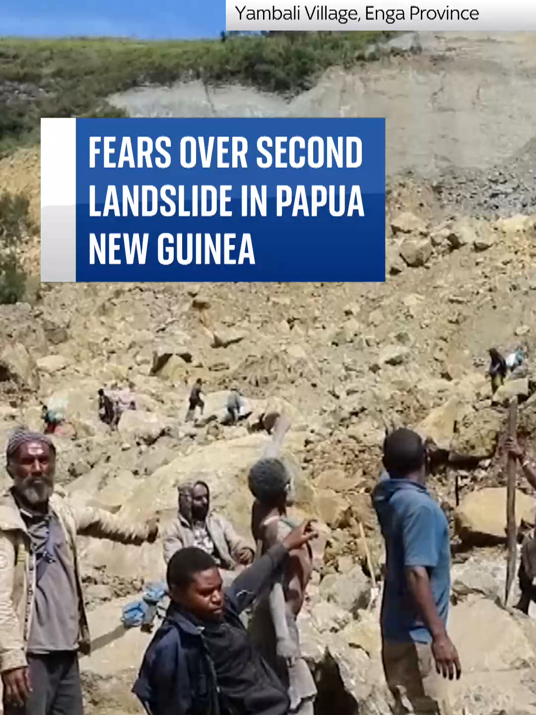 Authorities in Papua New Guinea fear a second landslide could occur because of the water streams and bodies trapped beneath tonnes of debris #landslidee #papuanewguinea