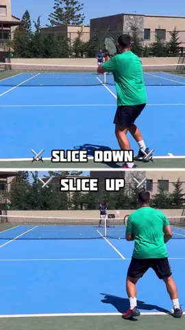 Slice - down, Slice up #tennis365 #tennis #hoctennis #daytennis #tennistiktok 