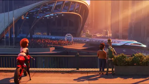 Elastigirl saves a runaway train Full Scene #fyp 