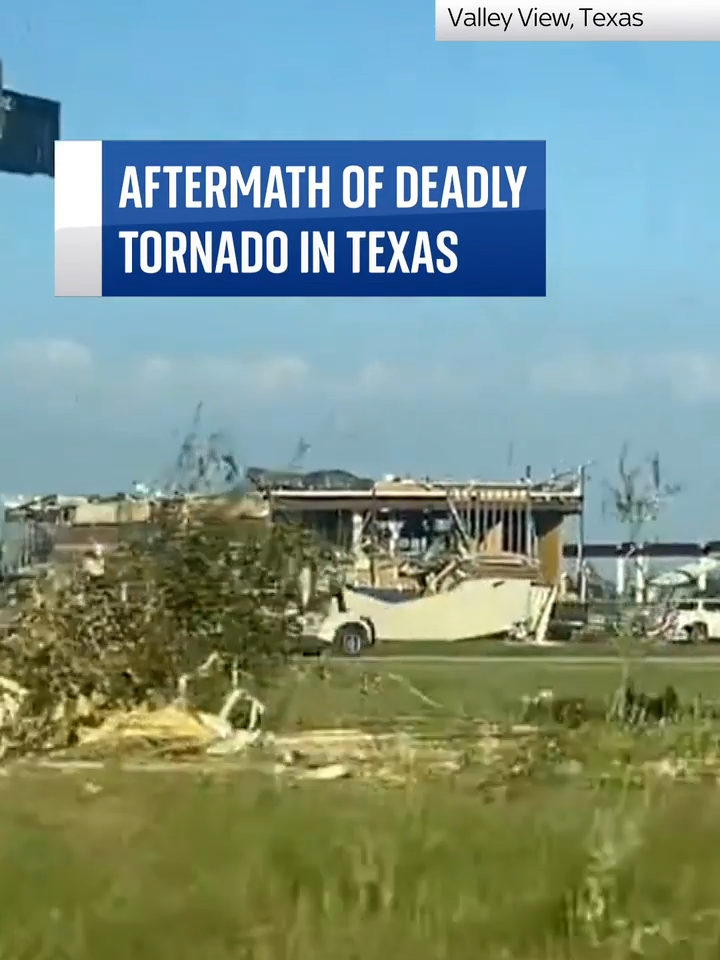 At least seven people were killed after a powerful tornado swept through an area of northern Texas. 'It's just a trail of debris left, the devastation is pretty severe,' said Cooke County Sheriff Ray Sappington. #Texas #Tornado #UnitedStates #Weather #Extreme