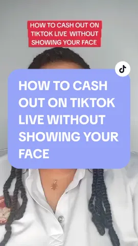 How to cash out on tiktok live without showing your face #tiktoktips #tiktoktutorials #tiktoktipsandtricks #tiktokstrategy #creatortips #newontiktok #tiktokbigginers #newtiktokers #doris_backupaccount1 