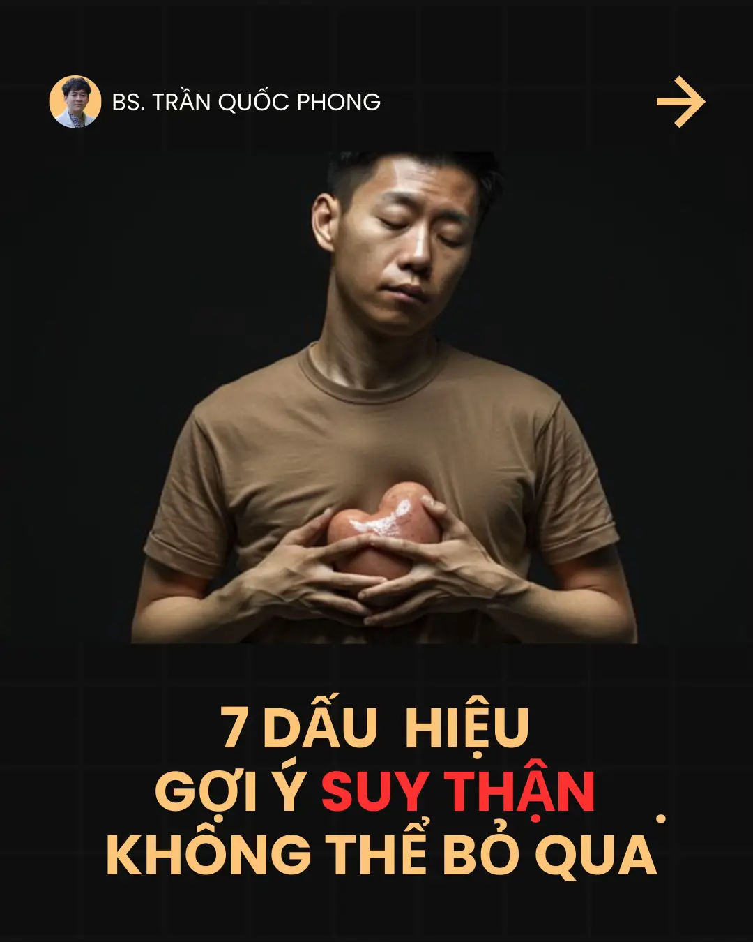 Luôn ghi nhớ những dấu hiệu này để ngăn chặn diễn tiến bệnh thận từ sớm #suckhoe #bstranquocphong #suythan #saigonmedicine #fact #tips #thoiquen #loikhuyen #khoahoc 