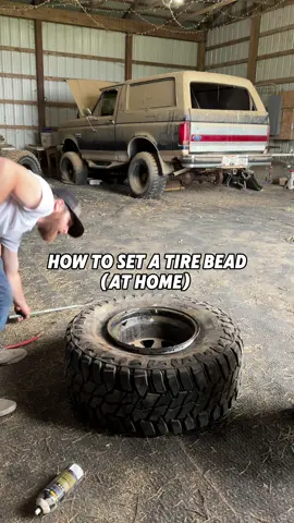 Setting a tire bead (At Home) the safe way 