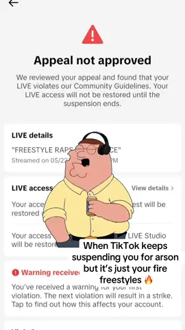 TikToks AI moderation has seriously been hating on my energy! Anyone else been dealing with this? #suspended #hating #energy #appeal #denied #fyp #freeme 
