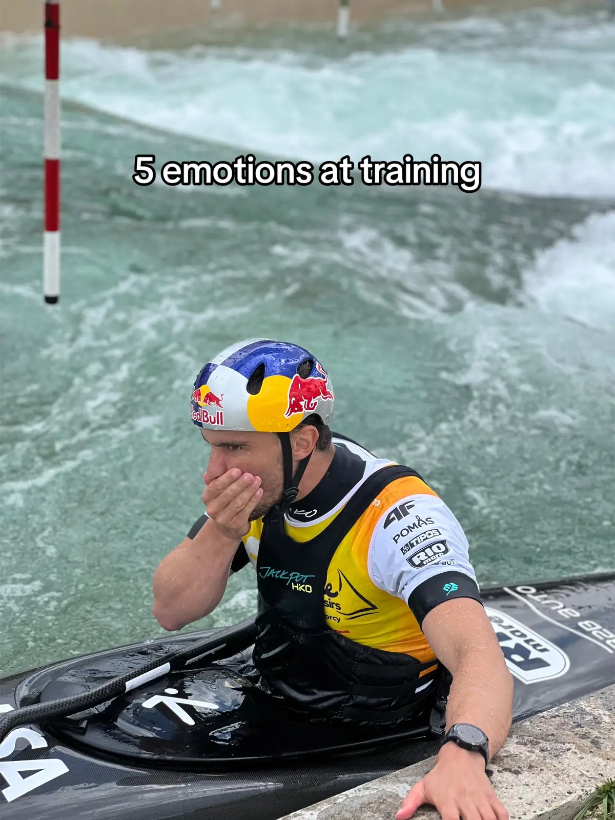 The Slovak Jakun Grigar 🇸🇰 is a crack 🫶 #kayak #canoe #canoeslalom #emotion #traning #icf 