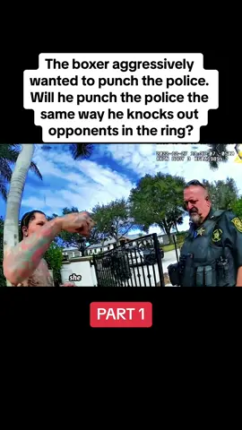 The boxer aggressively wanted to punch the police. Will he punch the police the same way he knocks out opponents in the ring? #cops #copsoftiktok #copsontiktok #police #policeofficer #policeoftiktok #fyp #fypシ #foryou #foryoupage #crime #chase #sheriff 