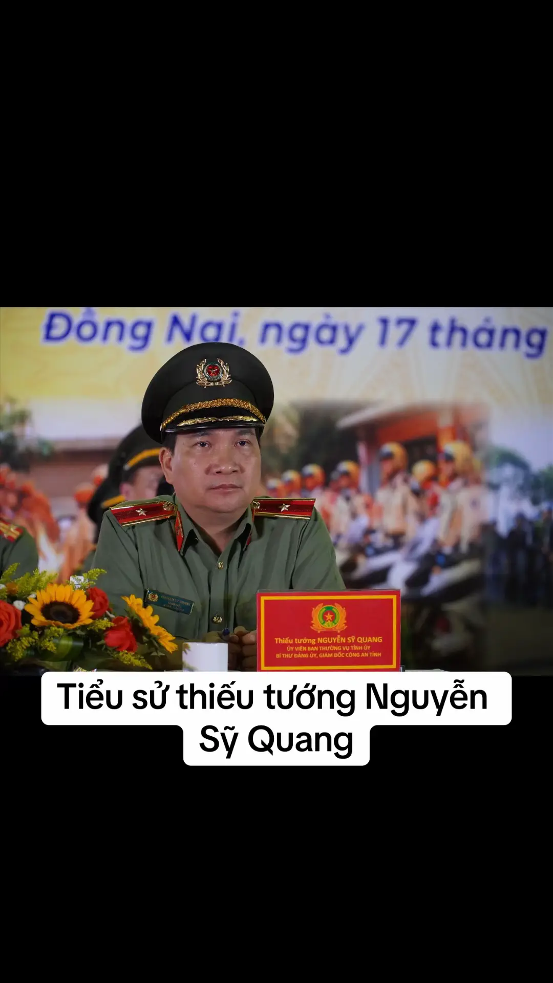 Nguyễn Sỹ Quang (sinh năm 1970) là Thiếu tướng Công an nhân dân Việt Nam, hiện là Ủy viên Ban Thường vụ Tỉnh ủy, Giám đốc công an tỉnh Đồng Nai. Ông nguyên là Thành ủy viên, Phó Giám đốc Công an Thành phố Hồ Chí Minh. #congan #thieutuong #cucanninhdoingoai #xuhuong 