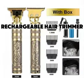 Rechargeable Electric Hair Clipper Original Razor Men's Professional Salon Barber Shop Accessories Professional Hair Trimmer Cordless Clipper Barber Carving Shaver Set (4 Free Comb) #barber #hair #hairstyle #razor #rechargeablerazor 