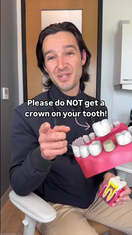 BEST CHOICE ⬇️ Anna came to me for a second opinion after being told she needed yet another dental crown. 😫 She hated the two that she already had because they were sensitive, had a new cavity under one of the crowns, and now needed more dental work. And now a third crown?! She felt that so much of her tooth had been cut down for the first two crowns, so she was looking for other options.  I was able to do a “biomimetic onlay” for her instead of a crown and she has had zero issues with it! She said she wished she had found me 5 years ago. 🥹This is why I do what I do.  ➡️ What to do if you’re told you need a crown:  1. Find an accredited biomimetic dentist near you by visiting aobmd.org. These dentists use materials that flex and function like your actual tooth, seal off the decay effectively, and ONLY replace the portion of the tooth they need to. Nothing more. 👏 2. Second choice: Ask your dentist if they can do an onlay or overlay for you instead of a crown. Almost all dentists know how to do them, they just may not offer them because insurance will often not cover them. They may also tell you they fall off. But this depends on how they’re bonded, which is your dentist’s job.  But even then, I’d personally rather risk having to replace an onlay than to have more tooth removed for a crown.  DANGER: Because a crown can stay on the tooth even when not sealed or cemented (think a baseball cap on your head) it can get a big cavity underneath the crown without the crown coming off. Which more often than not goes unnoticed until things get baddddd 🙈.  I am teaching you additional accommodations to ask for at a traditional dentist to ensure the best possible results in my NEW Functional Dentistry Guide releasing next month! 🥳  📲 Get on the waitlist at my linkinbio for an exclusive discount when it drops!  #dentalcrowns #biomimeticdentistry #functionaldentist #oralhealthtips #healthandwellnesstips #wellnessmama #holisitichealth #functionalmedicine #holisticlife