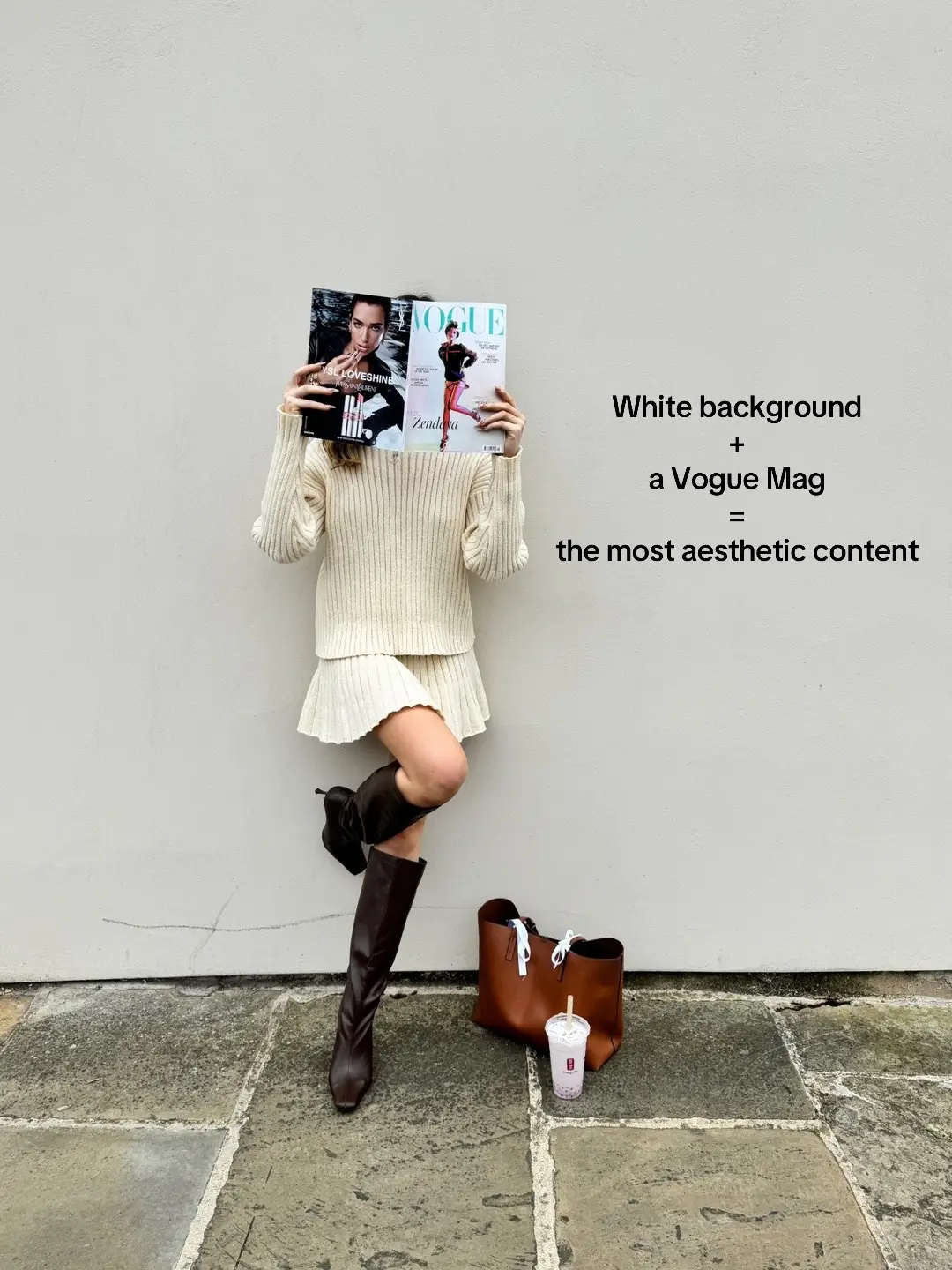 #contentideas #fashioninspo #voguemagazine  #whitebackground #contentinspo 