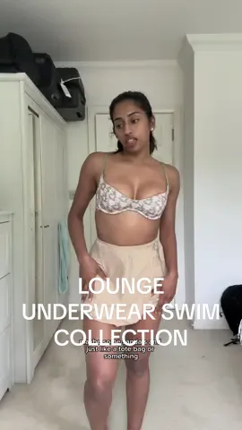 create TWO outfits with me using the new @Lounge swimsear collection!! ps. its reversible!  #eurosummer #swimwear #loungeunderwear #bikini #floralkini #khaki #tryon #summeroutfits 