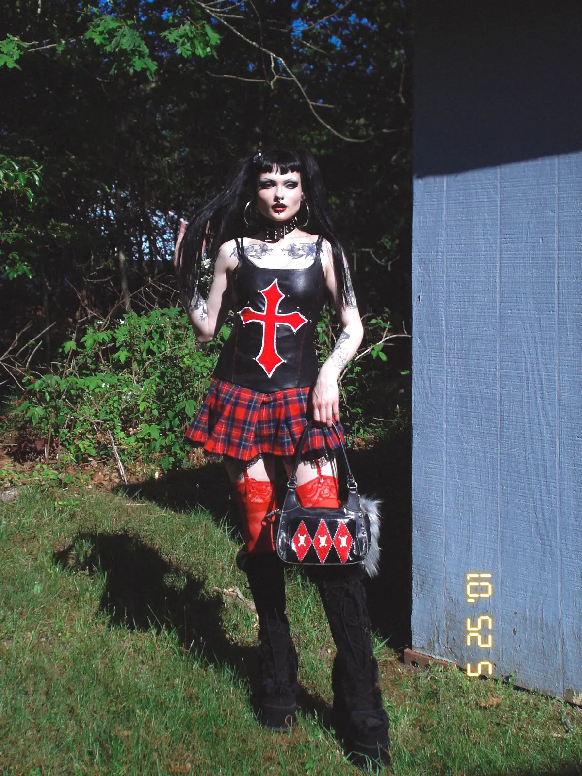 dress & bag made by me!! #altfashion #altgirl #mallgoth #outfits #gothgirl #2000s 