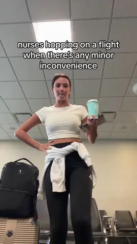 byyyeeeee 👋🏼 #nursetok #nursesoftiktok #nurse #RN #nursehumor #pto #vacation #airport #nursingschool #nursingstudent #scrublife 