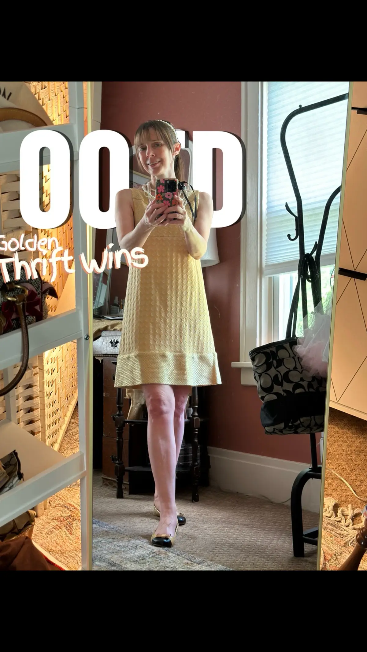 5.19.24 #​DVF  is a favorite and this dress was such a #​thredup win.  Headband 🛍Brand: SHEIN  Necklace 🛍Brand: SHEIN Dress 🛍Brand: Diane von Furstenberg Shoes 🛍Brand: Coach#Lemon8 