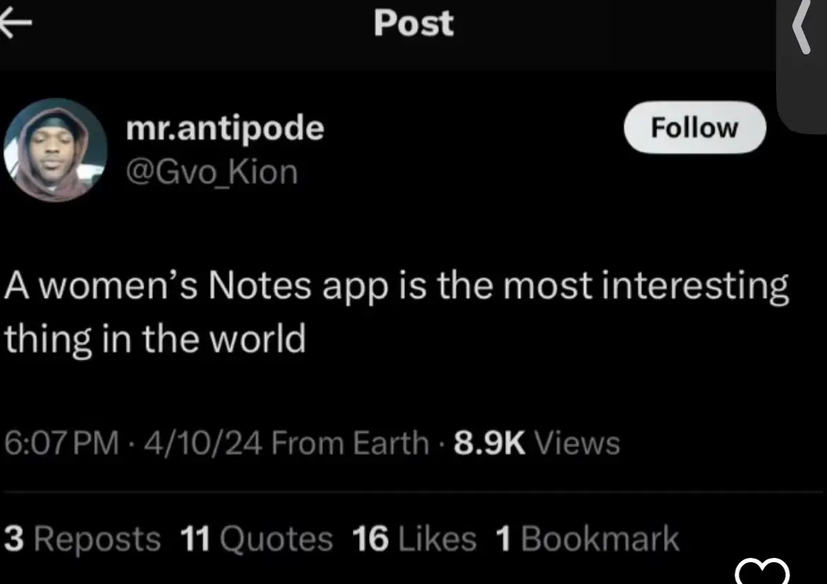 The notes app sees more than anyone #girlsnotesapp #justagirl 