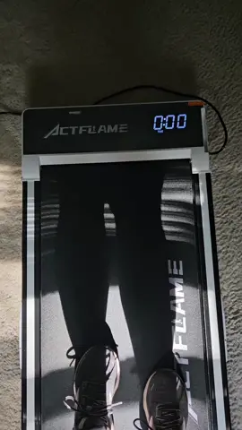 It's so great that I can use this on carpet and my hard floors. it's so convenient to get my walks in now! #actflamewalkingpad , #treadmillworkout , #indoorwalking , #tiktokshop, #justdoit 