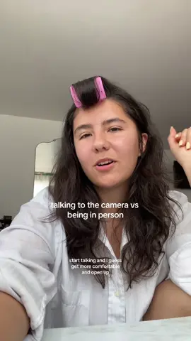 then again there are so many layers to this LOL once I feel comfortable though I loveee to talk 🤭🫶 #talkingtothecamera #yapping #yappingsession  #inperson #inpersonvsonline #online #chronicallyonline #talkswithash #shy #quiet #socialmedia #socialinteraction #socialanxiety #socializing #contentcreators talking to the camera, being in person, online vs in person, socializing, social interactions, social media, social media presence vs in person, yapping, yapping session, overthinking conversations, reserved, content creator