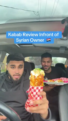 Syrian Kabab Review @aleppo.kebab infront of owner #fyp #syria #kebab #kabab #scarbrough #scarbroughfood #ajax #toronto #food #alkvsfood #foodreview 