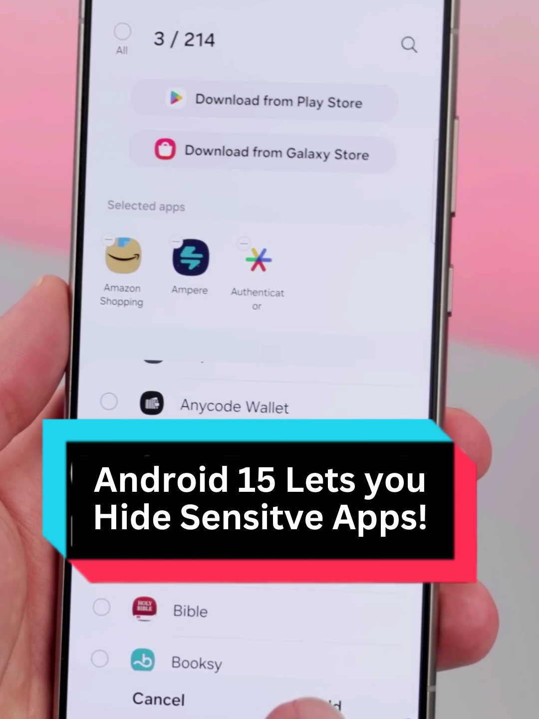 Hide Sensitve Apps With This! #android #android15 #android15beta #androidhacks #androidtips #techcreator #tiktokUS #tiktokusa #foryou #fypage #fypp #unfreezemyaccount #unfreezeaccount