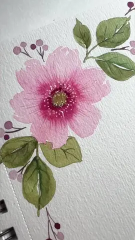 Painting a loose whimsical flower @Funto Shop watercolor pad #watercolor #arttok #loosefloralswatercolor #watercolorpainting #artistsontiktok #tiktokartist #foryou 