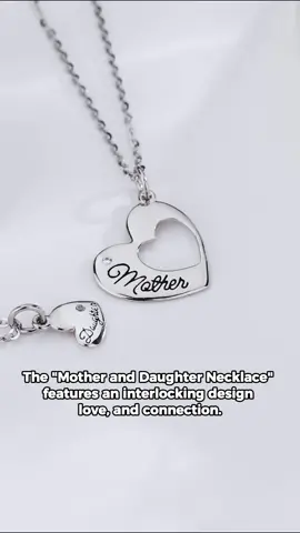 Unbreakable Bond: The Perfect Mother-Daughter Necklace You Need!❤️#tk #foryou #jewelry #necklace #summer2024 #Love #heart #letter #lovers #family #fyp #tiktokshopsummersale 