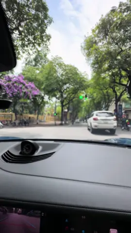 Chạy xe trên con đường ngọt ngào nhất Hà Nội. #huongporsche #taycann4scrossturismo 